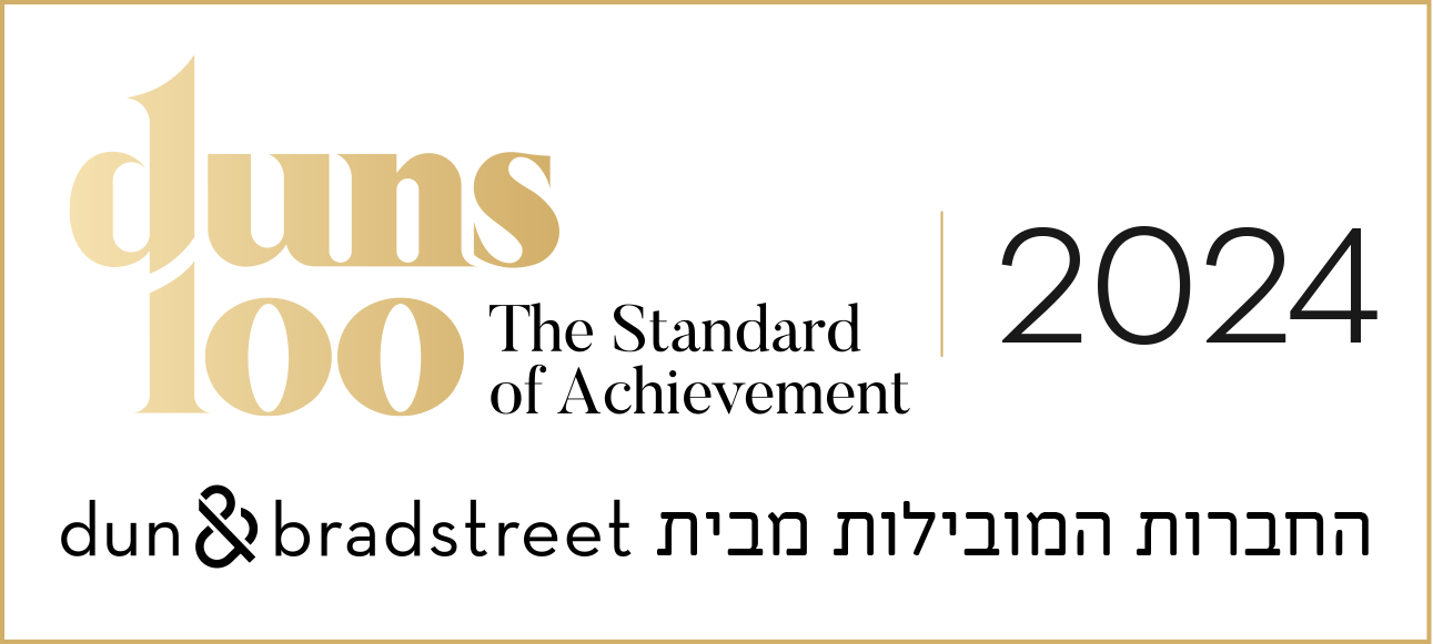 לוגו החברות המובילות לשנת 2024 של duns100